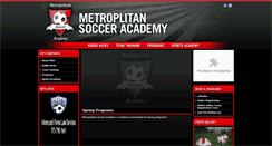 Desktop Screenshot of metropolitansocceracademy.com